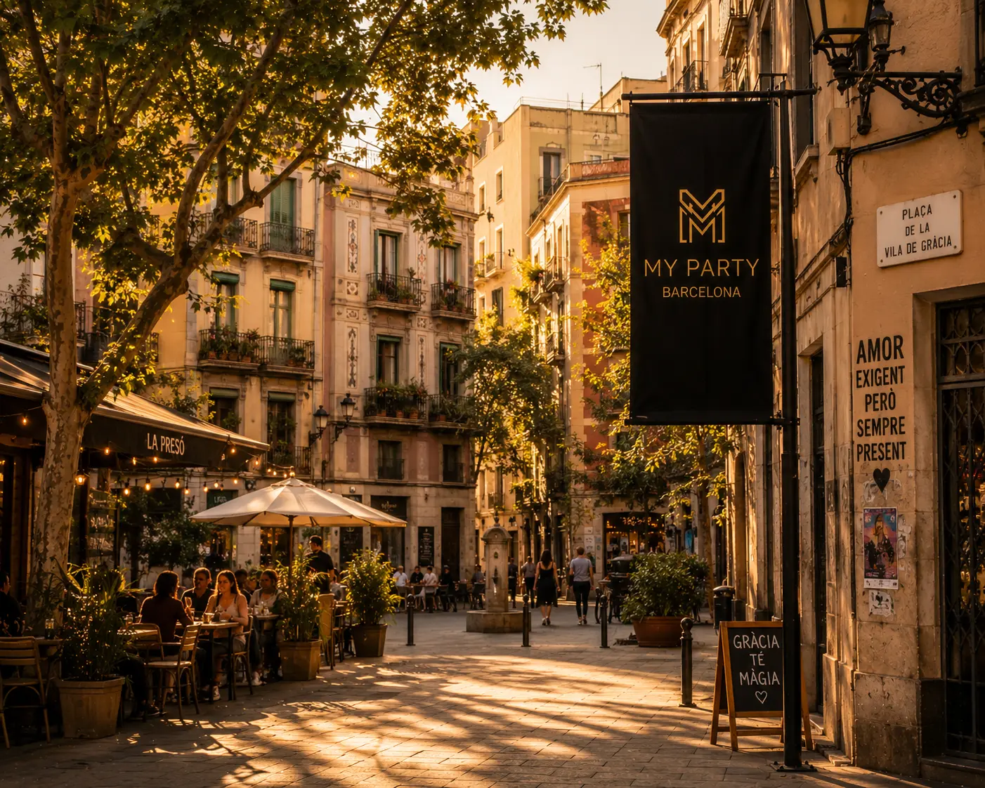 Event services Gracia Barcelona authentic restaurants local bars private dinners
