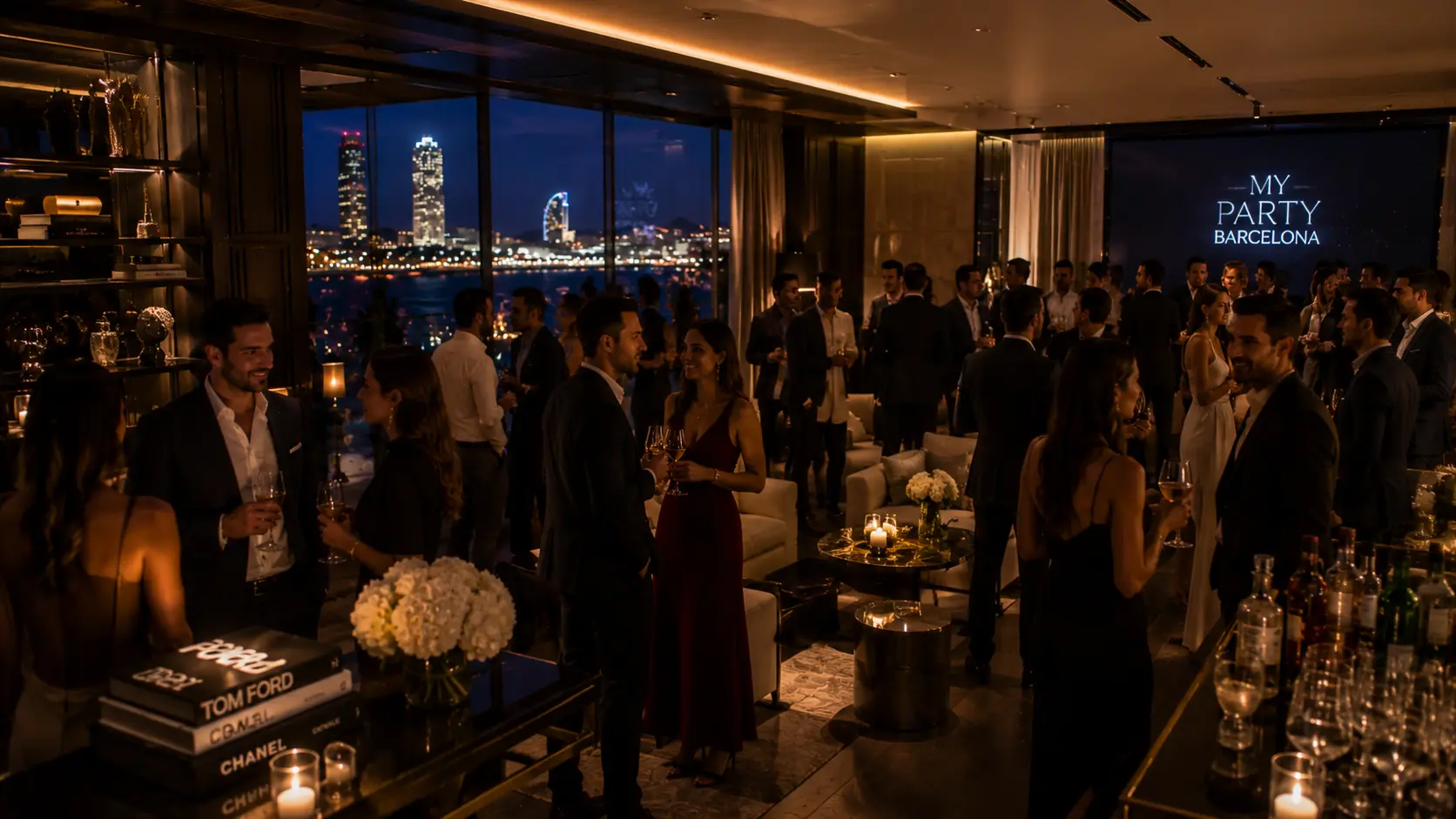 Birthday parties Barcelona venues rooftops boats DJs decoration VIP