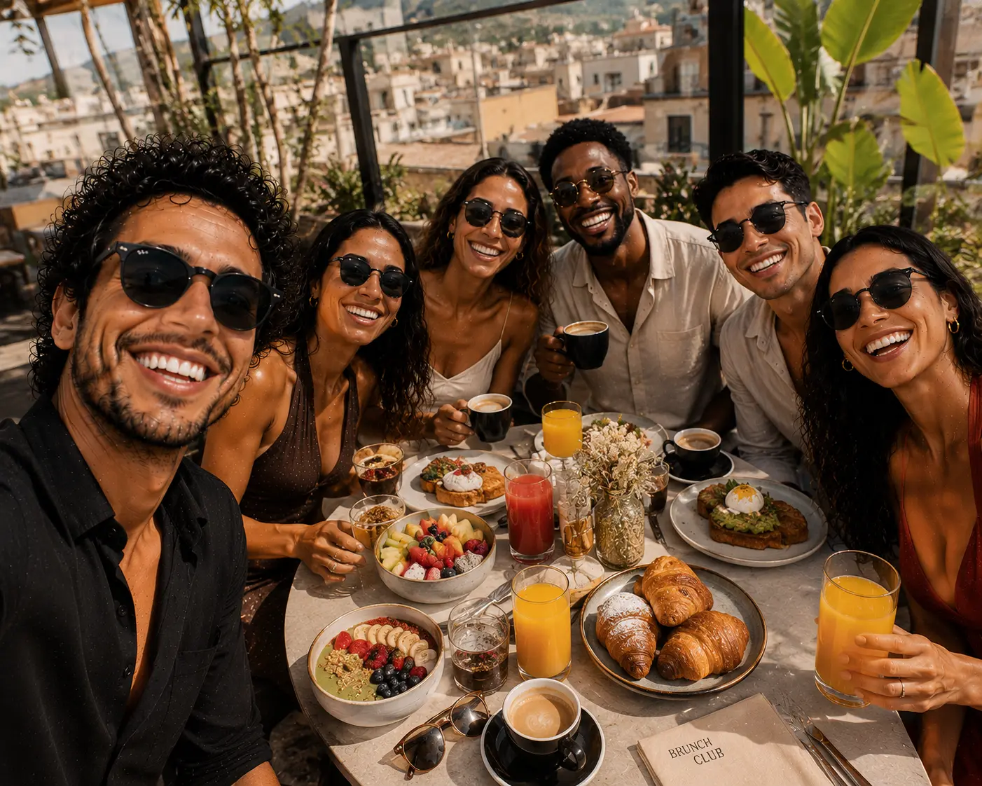 Brunch daytime catering terrace premium breakfast Barcelona